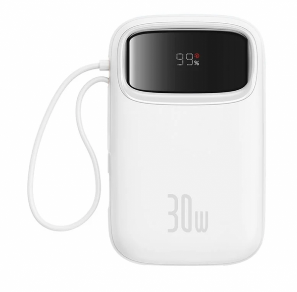 Power Bank QPow 2 2xUSB-C 10000mAh 30W White