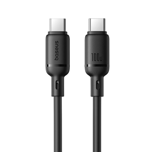 Cabo Silky Series Fast Charging Type-C To Type-C 100W 2M Cluster Preto