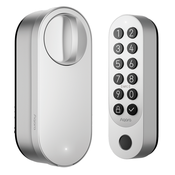 Aqara Smart Lock U200 Prateado - Matter over Thread / Bluetooth &amp; NFC  - Compatível com Apple Homekit, Google, Alexa