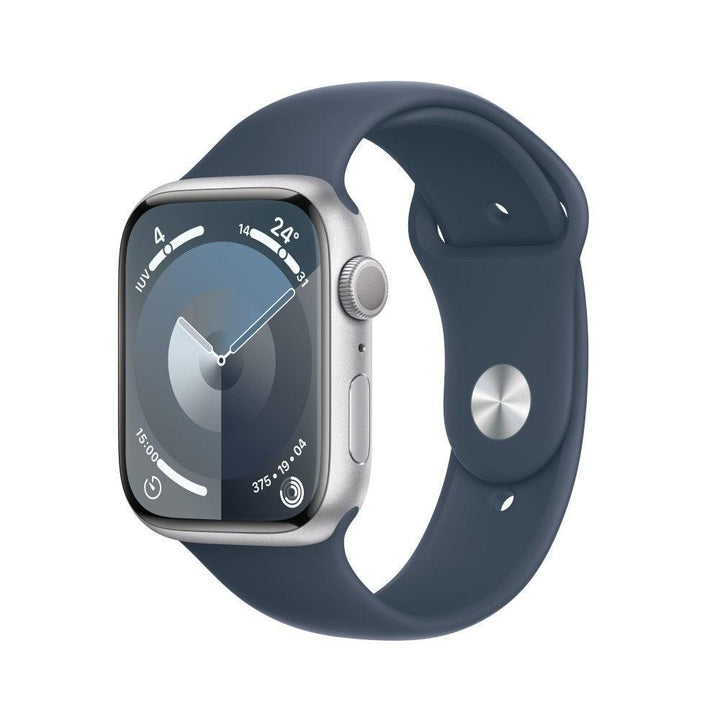 Apple Watch S9 45mm Prateado/Azul Trovoada Sport - Wyzinc