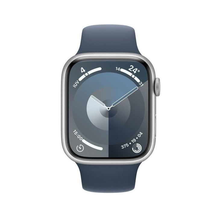 Apple Watch S9 45mm Prateado/Azul Trovoada Sport - Wyzinc