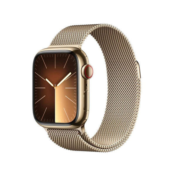Apple Watch S9 GPS + Cell 41mm Dourado/Dourado Milanese Loop (Aço Inoxidável) - Wyzinc
